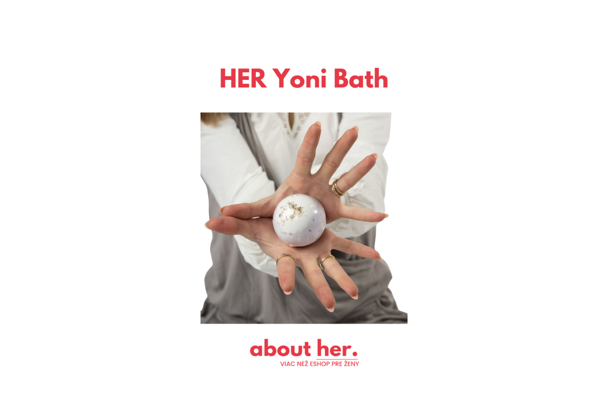 Originálny katalógový záber HER Yoni Bath - bath bomb od AboutHer.